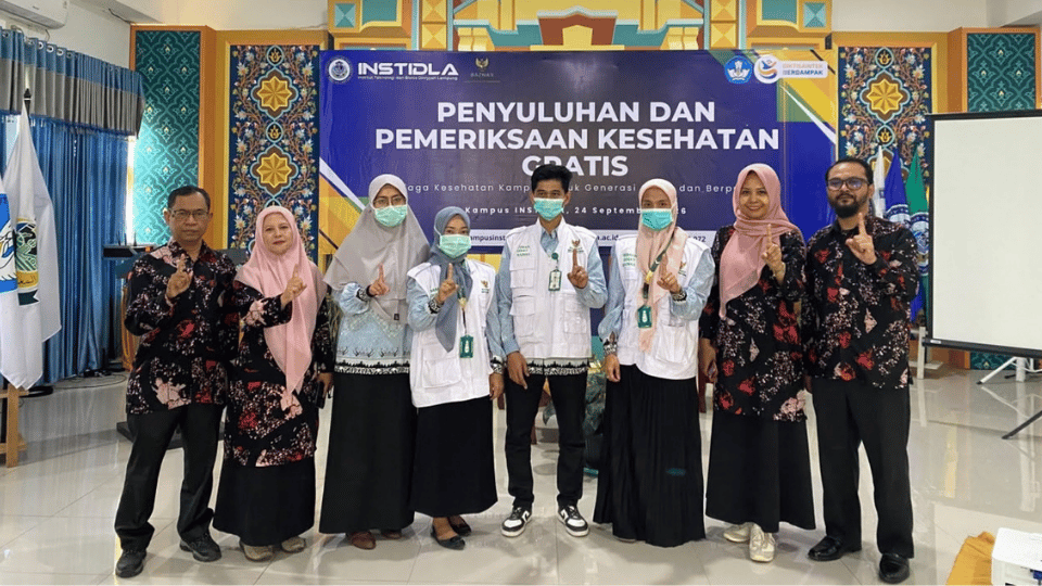 INSTIDLA Gelar Penyuluhan dan Pemeriksaan Kesehatan Gratis Bersama Rumah Sakit Baznas Pesawaran